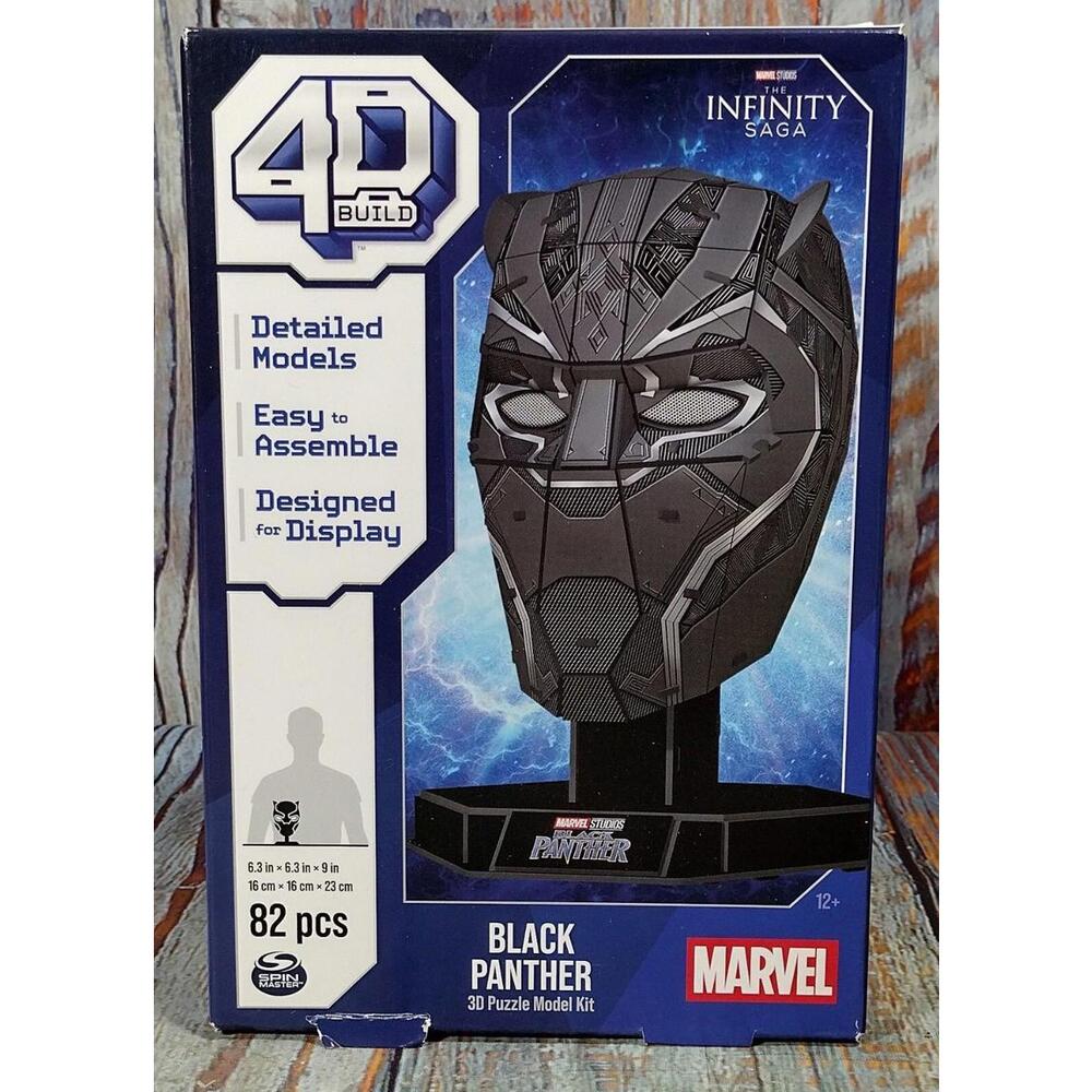 Marvel Black‎ Panther 3D Puzzle Model Kit - 82 Pieces